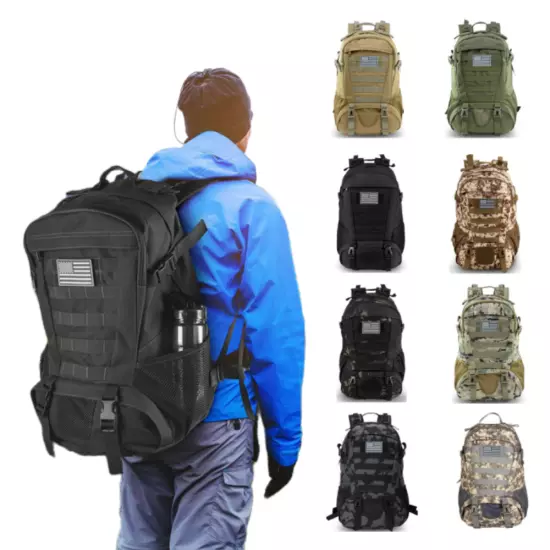 Men Women 17.3'' Backpack Bookbag School Travel 15.6" Laptop Rucksack Zip Bag