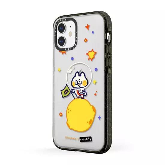 casetify Impact Case for iPhone 11 - Bun in Space by liliuhms - Clear Black