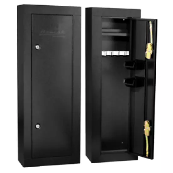 Homak 6-Gun Steel Security Gun Safe, Black -HS30103605 Gun locker