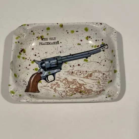 Vintage “The Colt Peacemaker” Ashtray Gun Club 