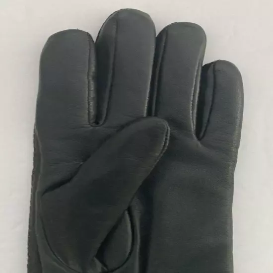 Fownes Brothers Women's Black Leather Gloves - Medium