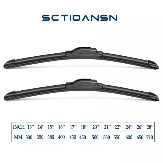 3Pcs Windshield Wipers for Toyota Prius 2010-2015, Toyota Prius Plug-In 2012-...