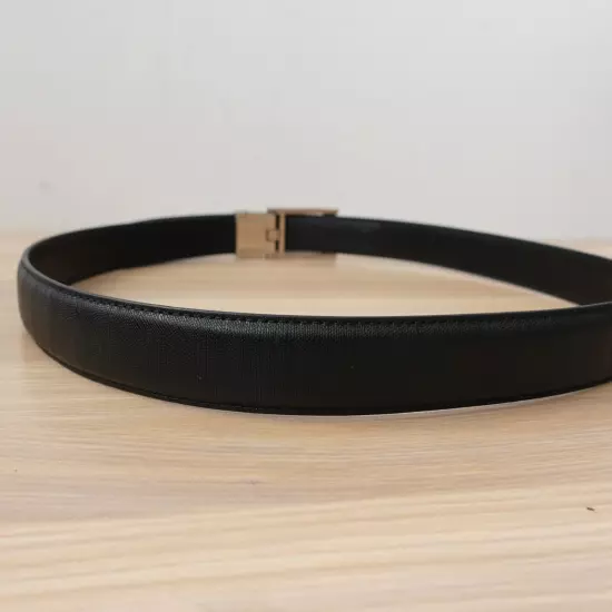 RENOMA Paris Belt 85 34 Black Leather Formal MEDIUM Slide Ratchet No Hole FRANCE