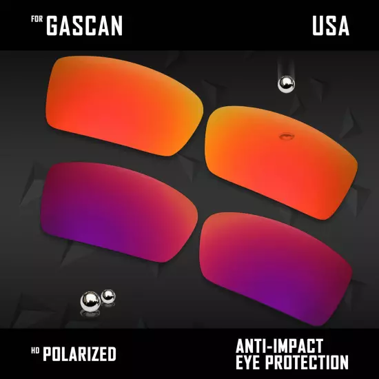 Anti Scratch Polarized Replacement Lenses for-Oakley Gascan OO9014 Options