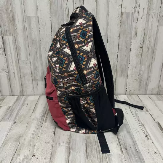 Hooey Recess Black & Maroon Aztec Backpack