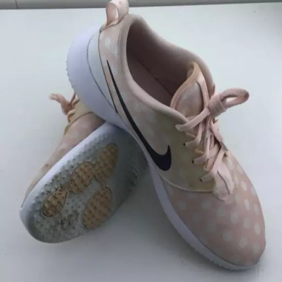 Nike Women's Size 8.5 G Golf Shoes Pink Polka Dot Limited Edition AA1851-603