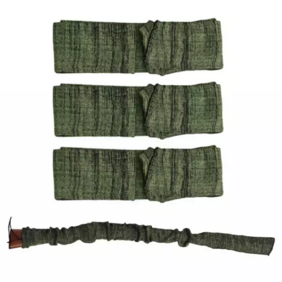 3 Pcs 54" Silicone Treated Gun Socks Rifle Shotgun Case Sleeve Protective Bags