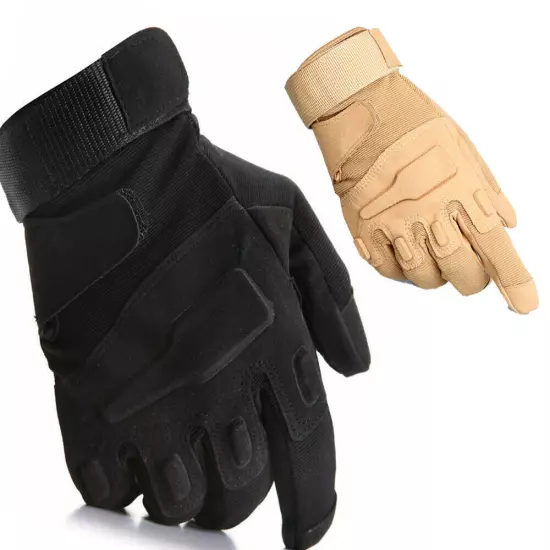 Men's Tactical Full Finger Gloves Non-Slip Outdoor Cycling Hunting Bike Gloves