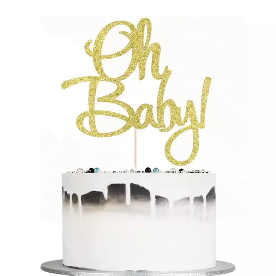 Oh Baby Cake Topper - Baby Shower For boys and girls