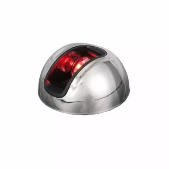 attwood Silver One Size NV3012SSR-7 Sidelights Vertical-Port, Red/Stainless