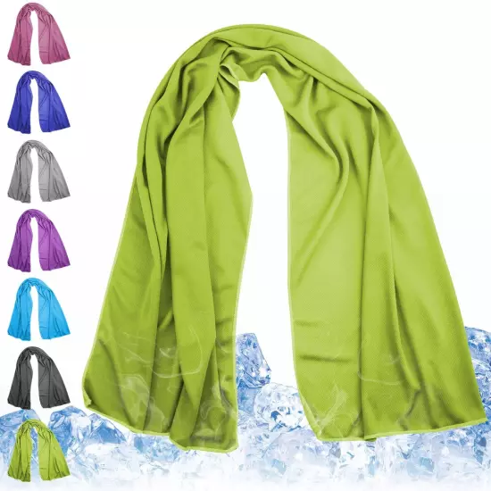 Cooling Towels 43.3" x 15.7" Green - Ice Towel, Sweat Towel, Cooling Towels f...