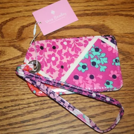 Vera Bradley LUGGAGE TAG laminated travel suitcase ID case gift card holder NEW