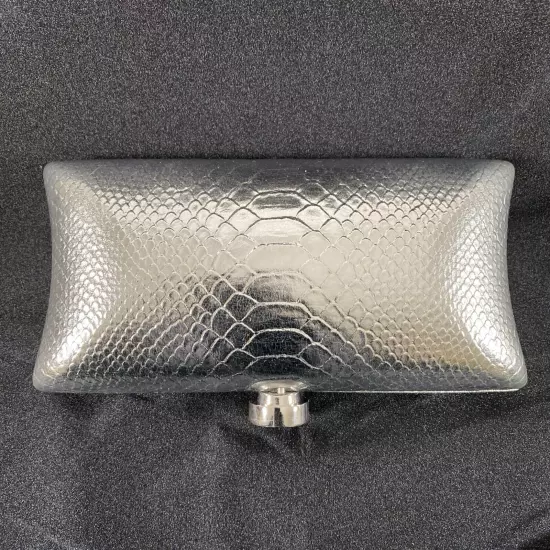 Vince Camuto Silver Metallic Clutch Bag, Women's Fragrance Collection NEW