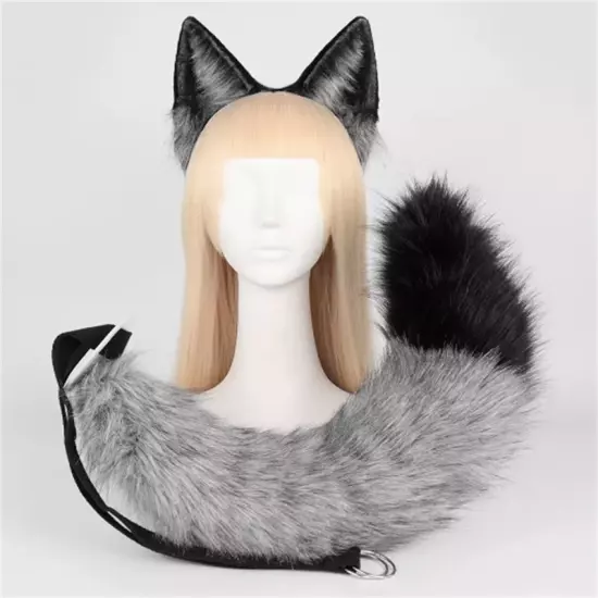 Zootopia Nick·Wilde Simulated Fox Ears Fox Tail Cosplay Anime Costume Prop