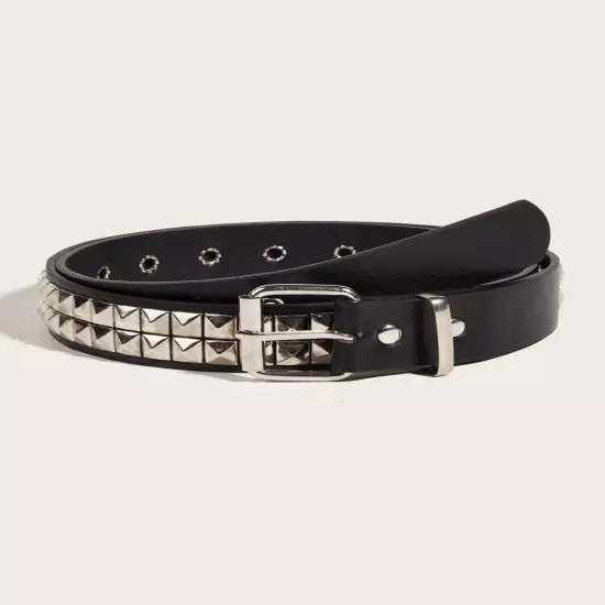 punk studded metal belt