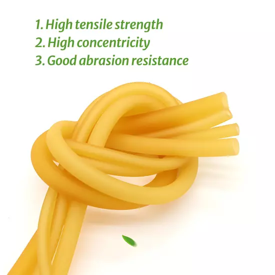 Highly Elastic Natural Latex Rubber Tube for Catapults, Catapulting, Surgical