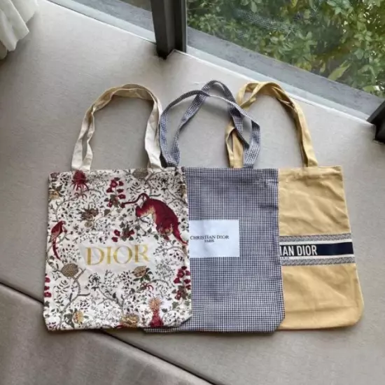 Christian Dior Houndstooth 2023 Tote Bag Novelty 3 Bags Set from Japan Limited