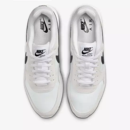 Nike Mens 12 Air Pegasus '89 G Golf Shoes White/Platinum Tint FJ2245-101 NEW