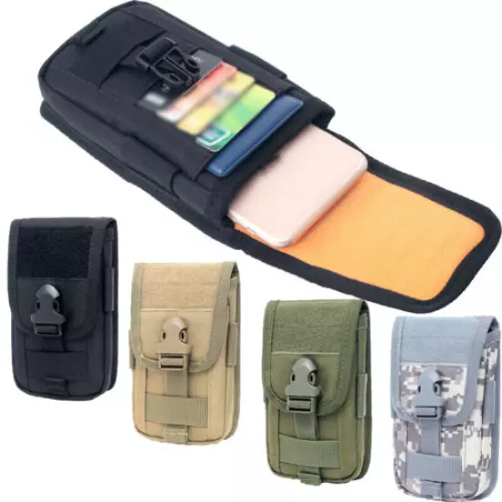 Tactical Molle Pouch Cell Phone Waist Bag Storage Belt Pack Fanny Accessory Bags