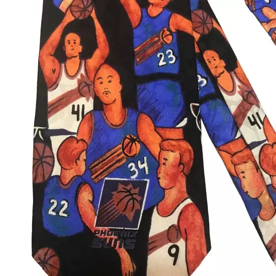 #1502 The Finelli basketball theme silk necktie 57X4