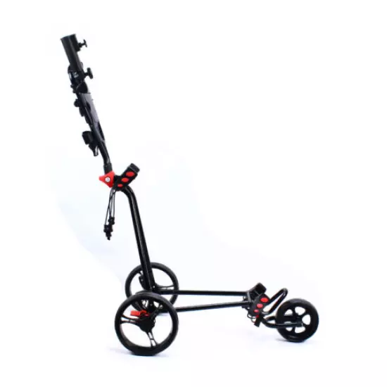 Foldable 3Wheel Golf Pull Push Cart Trolley Golf Buggies with Scorecard Holder