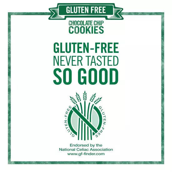 Gluten Free Chocolate Chip Cookies, Gluten Free Cookies, 4 - 7 Oz Bags