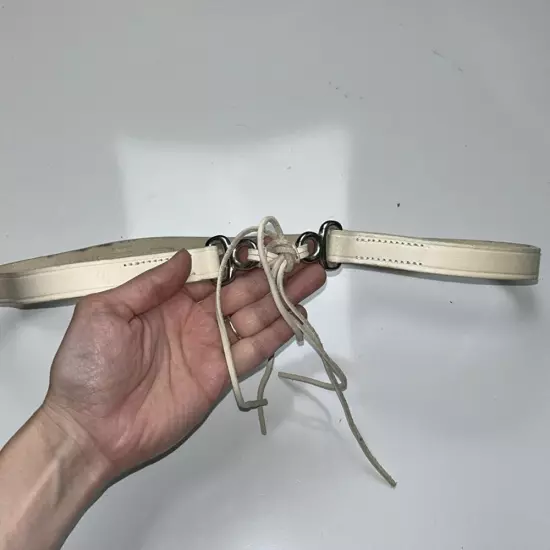 Banana Republic Italian leather thin tie front belt