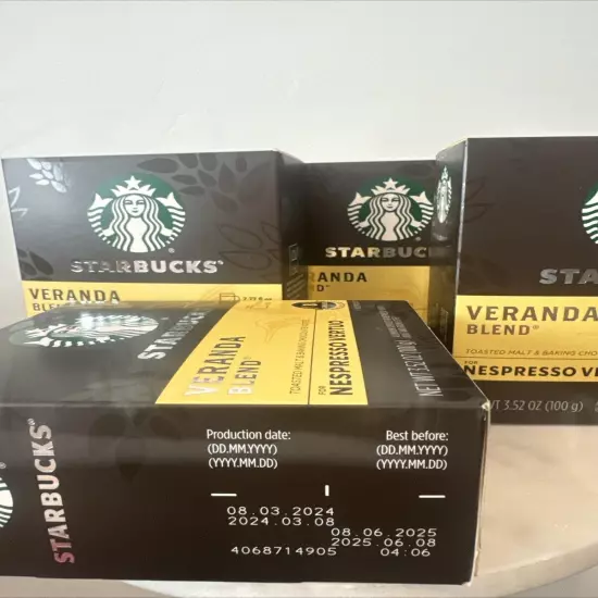 24 Boxes Starbucks Veranda Blend Nespresso Vertuo 32 Capsules 3.52 oz (BN17)