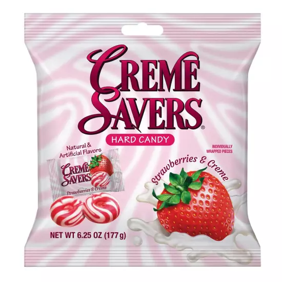 Strawberries and Creme Hard Candy | The Taste of Fresh Strawberries Swirled i...