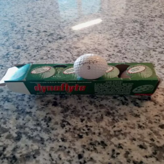 Vintage Dynaflyte Golf Balls In Original Box NEW Old Stock NOS #1 USA 