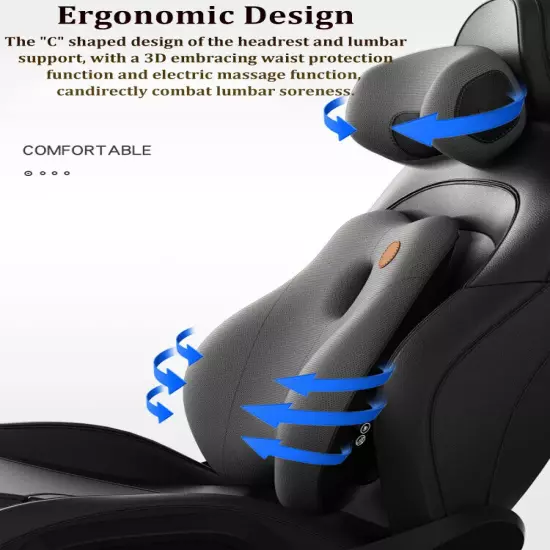 Car Neck Pillow Lumbar Support Cushion Auto Seat Head Waist Universal Headrest