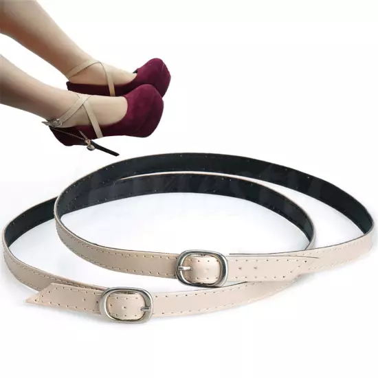 Detachable Leather Shoe Straps Band Shoelace for Holding Loose High Heeled Shoes