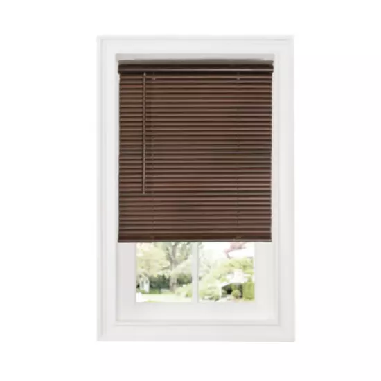 CORDLESS WINDOW MINI VINYL BLIND 1" PRIVACY SHADE BLINDS Darkening - MULTI SIZES