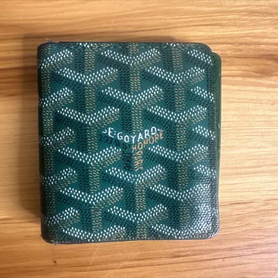 Goyard Saint Marc Compact Card Wallet, Green