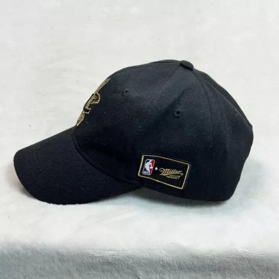 Cleveland Cavaliers NBA Snapback Black w Embroidered Gold Logo Miller Adult Size