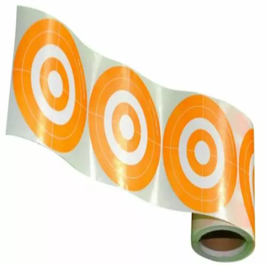 500 Target Stickers 3-Inch MOA Orange Self-Adhesive(BUY 1 GET 1)