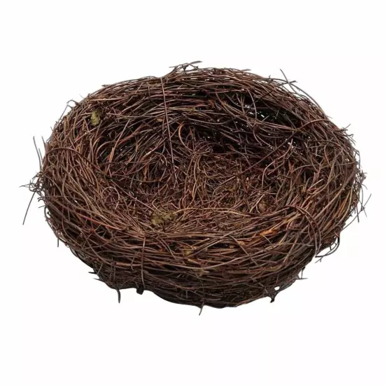 6/20CM Woven Rattan Bird's Nest Crafts Handmade Dry Natural Bird Nest for-Garden