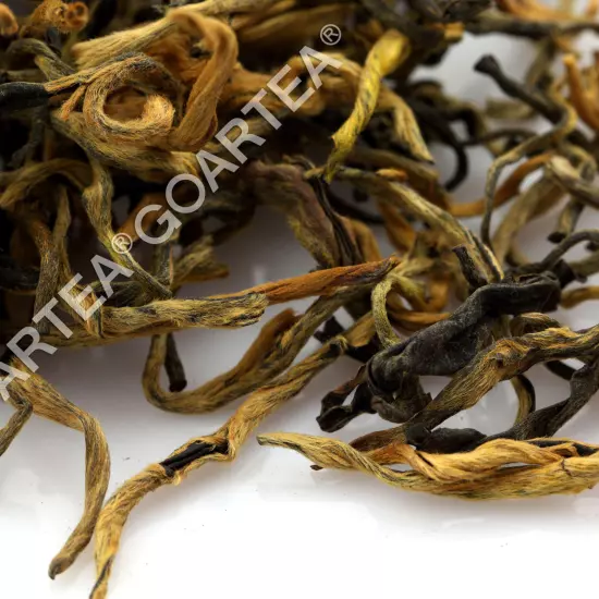 GOARTEA Supreme Yunnan Black Tea Fengqing Dian Hong Dianhong Chinese Golden Buds