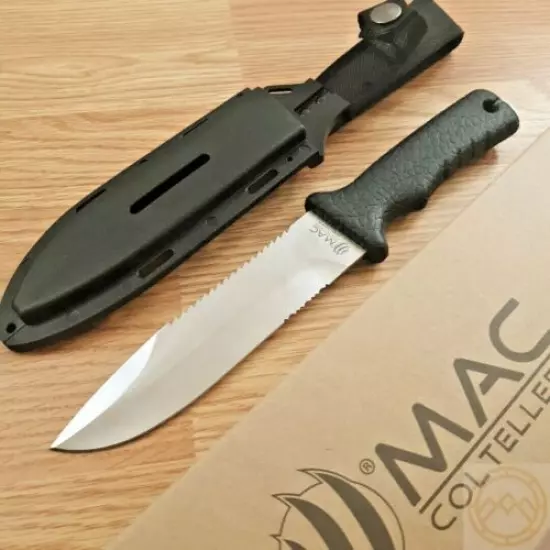 Mac Coltellerie Outdoor Fixed Knife 6.49" NITRO B Steel Blade PP / TPE Handle