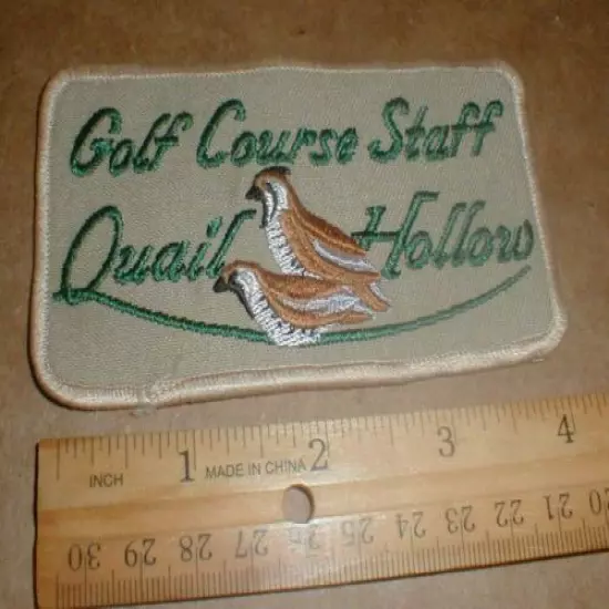 VTG Golf Course Staff Quail Hollow Charlotte NC Rare Jacket Hat Uniform Patch