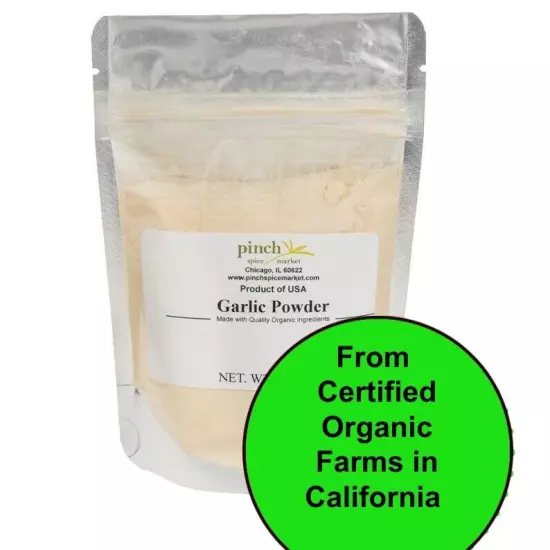 Organic Garlic Powder from Certified Farms in California USA