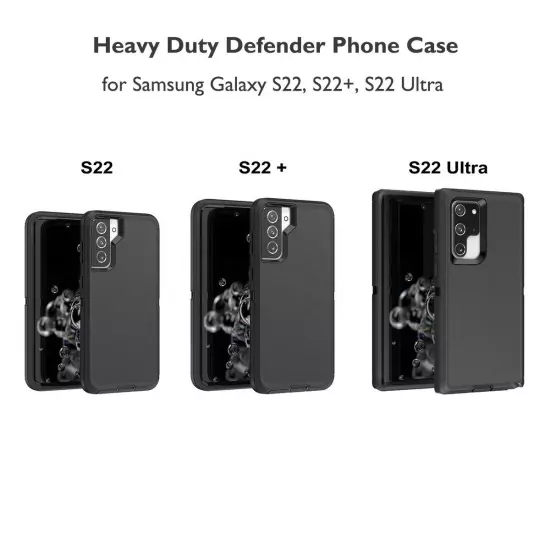 For Samsung Galaxy S22 S22+ S22 Ultra Shockproof Case Cover + Screen Protector