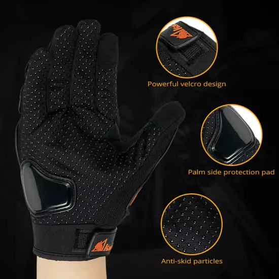 Men's Touch Screen Full Finger Outdoor Cycling Sports Military Tactical Gloves