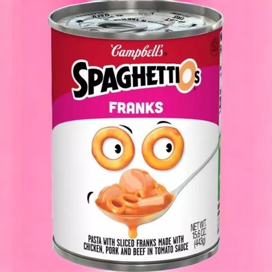 Spaghetti-O’s Spaghettios with Franks Hot Dogs DISCONTINUED BB 7/20/24, 2 Cans