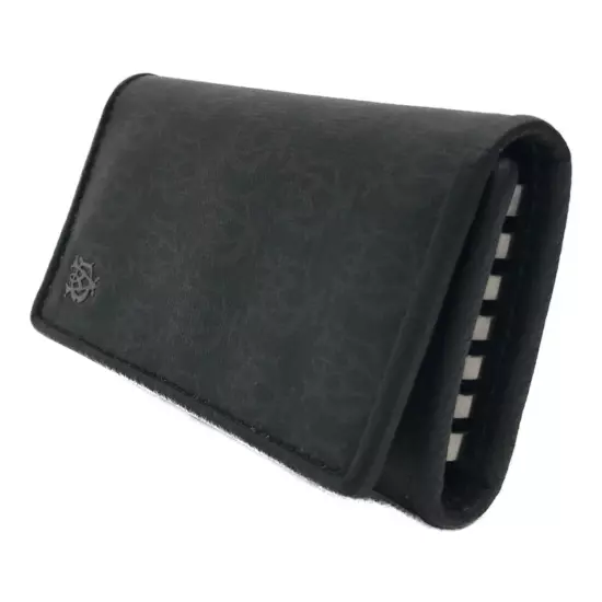 Dunhill AD monogram Black Leather Key Holder Wallet/Key Case