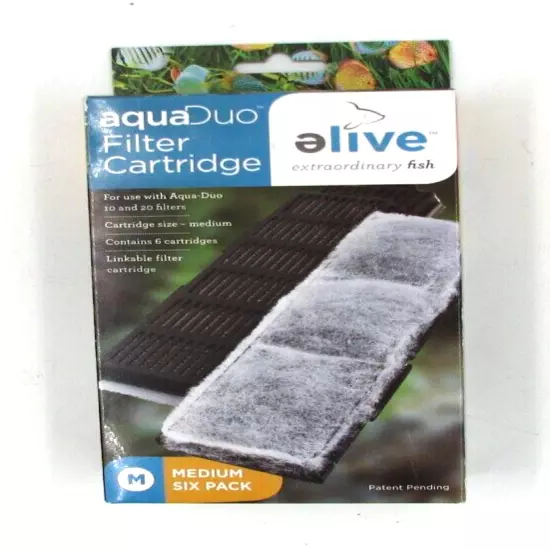 Elive AquaDuo Filter Cartridges Medium 6 Pack Aqua Duo 10 & 20 Filters