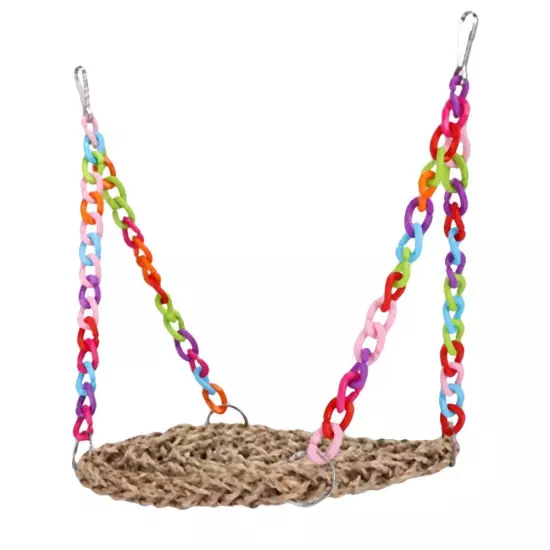 Parrot Swing Hammock Toy Hanging Parrot Bird Chewing Climbing Toy Pet Toys