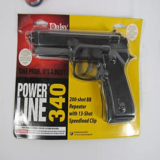 Daisy Powerline 340 BB Pistol Gun 200 Shot W/ Crosman 1500ct BBs