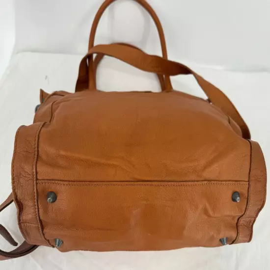 Liebeskind Berlin Cognac BrownLuxurious Leather Large Tote Messenger Bag Handbag