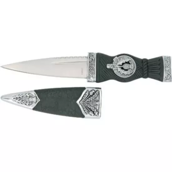 Celtic Scottish Sgian Skean Dubh Dirk Dagger 7" Knife Thistle Design Handle